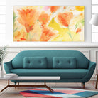 Windblown Poppies #1 by Sheila Golden on GIANT ART - multicolor floral/still life; contemporary
