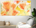 Windblown Poppies #1 by Sheila Golden on GIANT ART - multicolor floral/still life; contemporary
