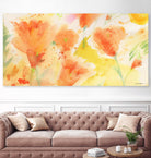 Windblown Poppies #1 by Sheila Golden on GIANT ART - multicolor floral/still life; contemporary