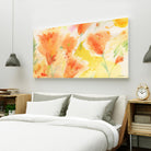 Windblown Poppies #1 by Sheila Golden on GIANT ART - multicolor floral/still life; contemporary