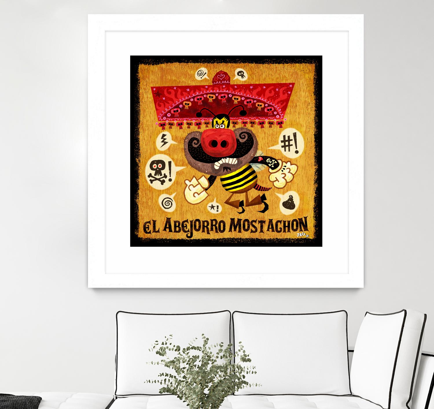 Abejorro Mostachon by Jorge R. Gutierrez on GIANT ART - multicolor ethnic; urban/pop surrealism