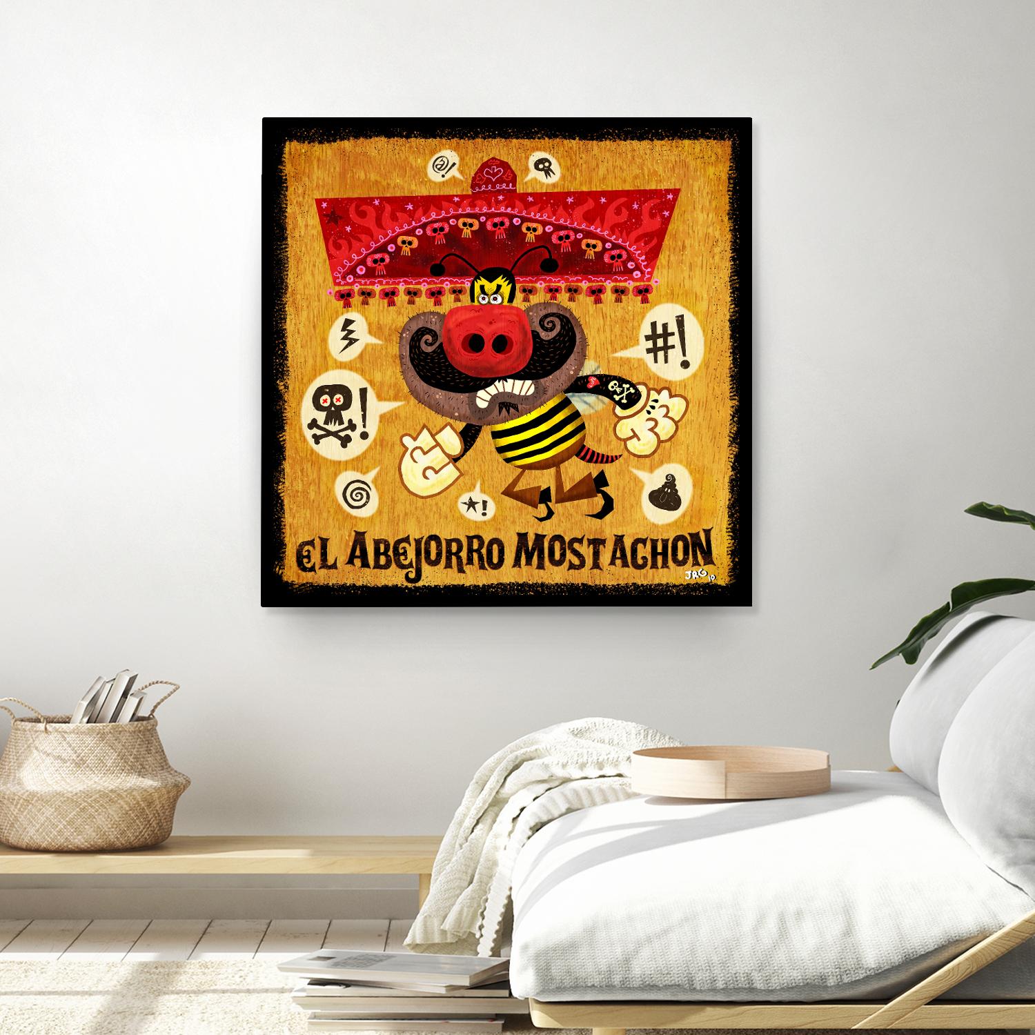 Abejorro Mostachon by Jorge R. Gutierrez on GIANT ART - multicolor ethnic; urban/pop surrealism