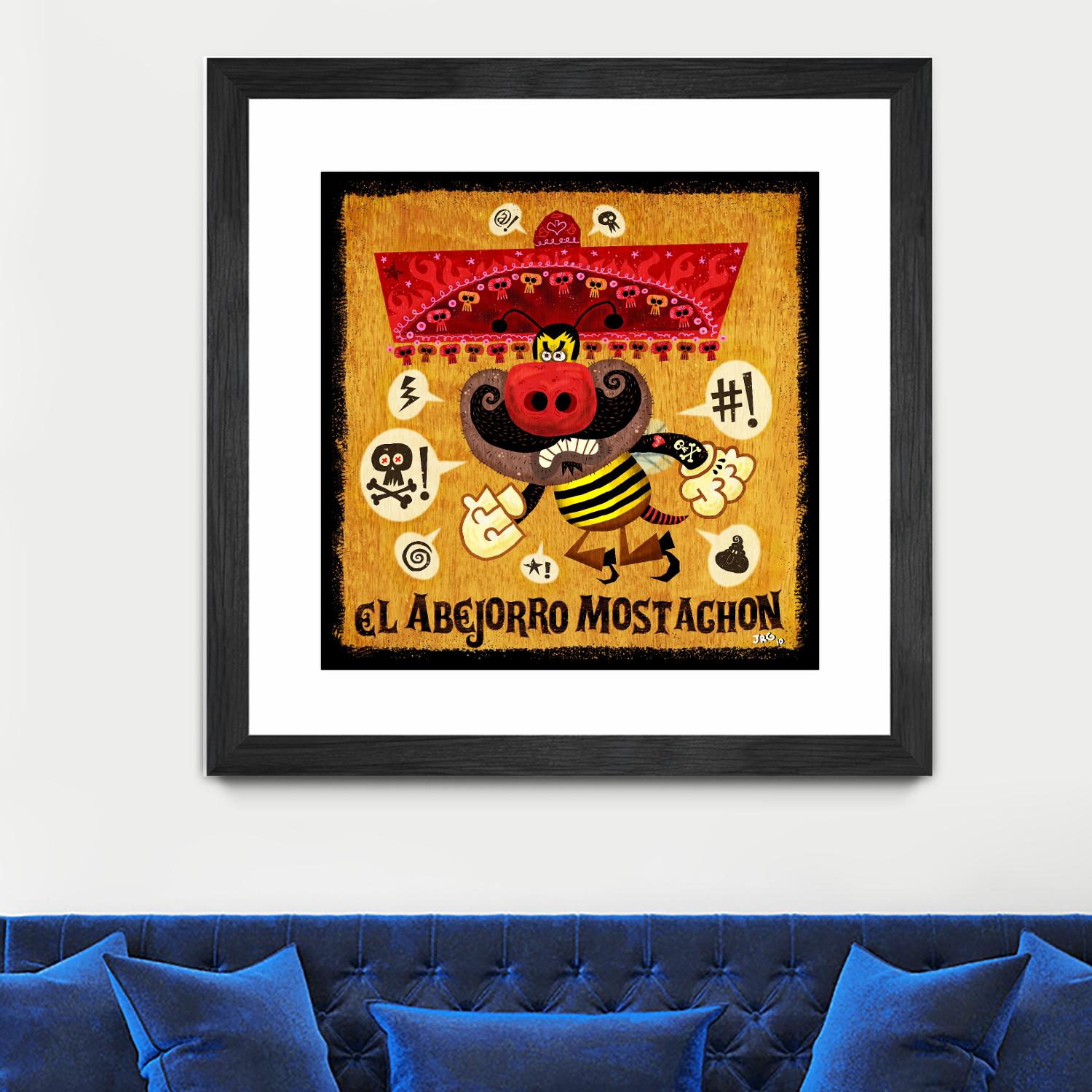 Abejorro Mostachon by Jorge R. Gutierrez on GIANT ART - multicolor ethnic; urban/pop surrealism