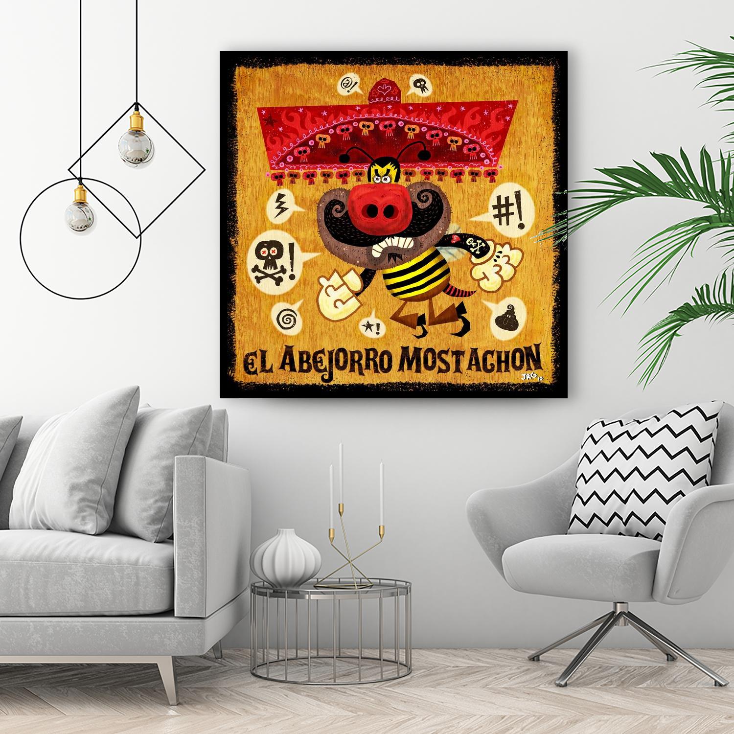 Abejorro Mostachon by Jorge R. Gutierrez on GIANT ART - multicolor ethnic; urban/pop surrealism