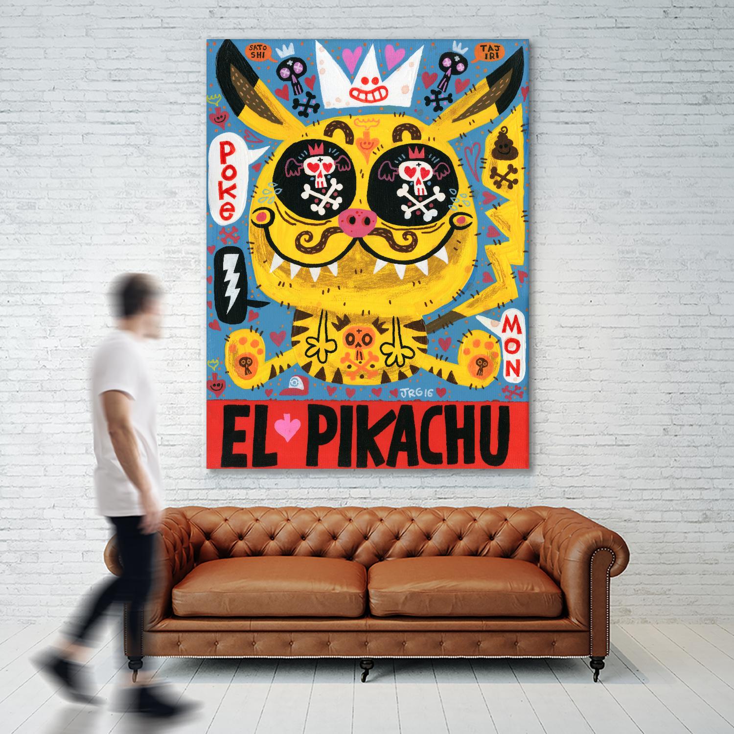 Magic Japanese Cockfighting by Jorge R. Gutierrez on GIANT ART - multicolor ethnic; urban/pop surrealism