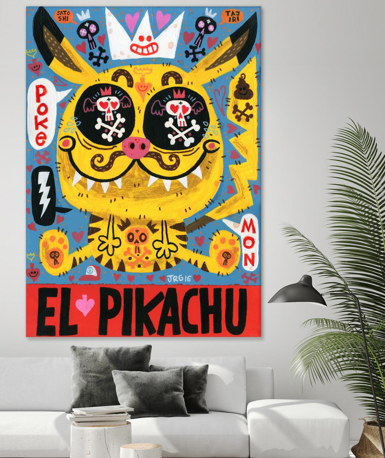 Magic Japanese Cockfighting by Jorge R. Gutierrez on GIANT ART - multicolor ethnic; urban/pop surrealism