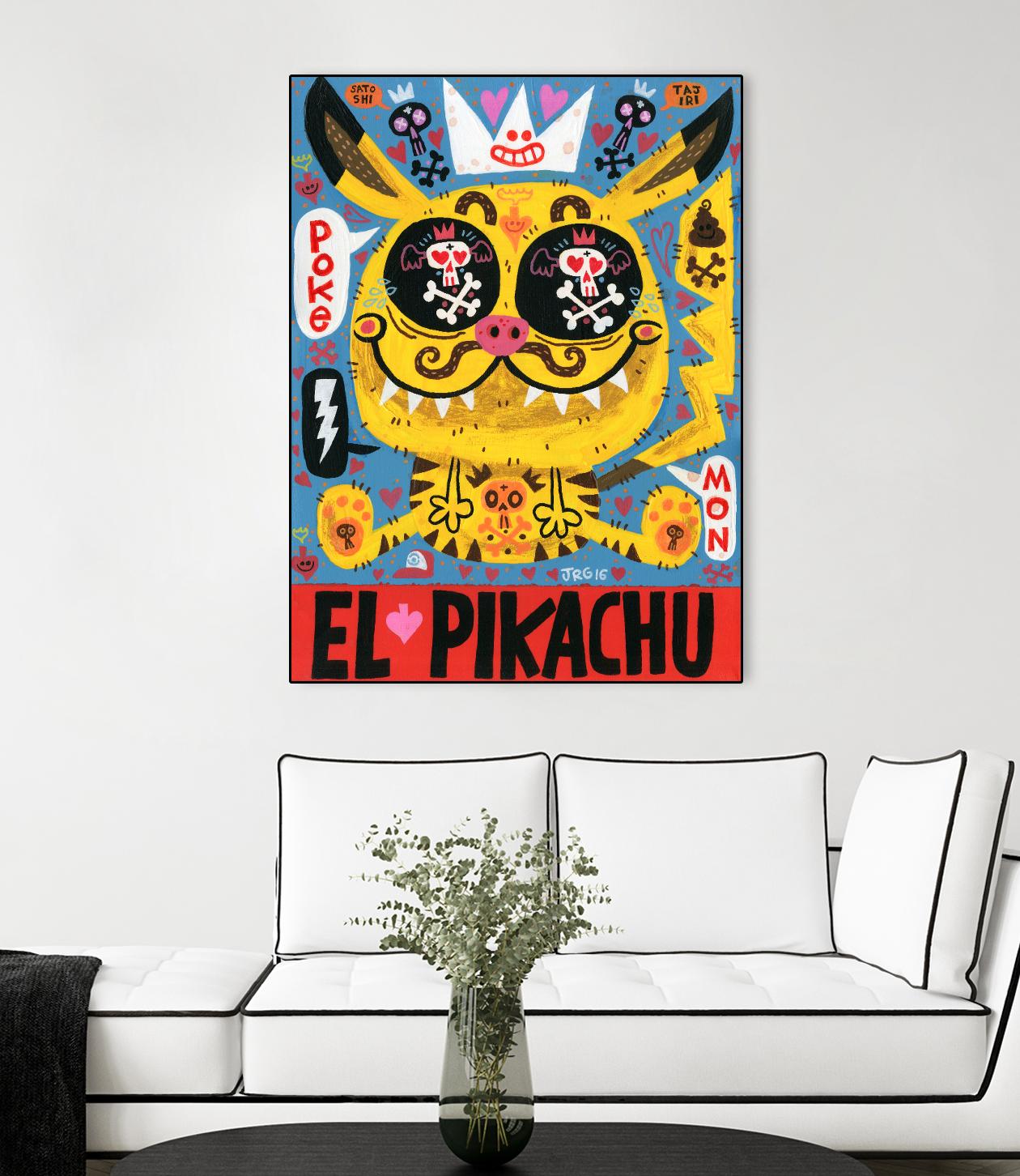 Magic Japanese Cockfighting by Jorge R. Gutierrez on GIANT ART - multicolor ethnic; urban/pop surrealism