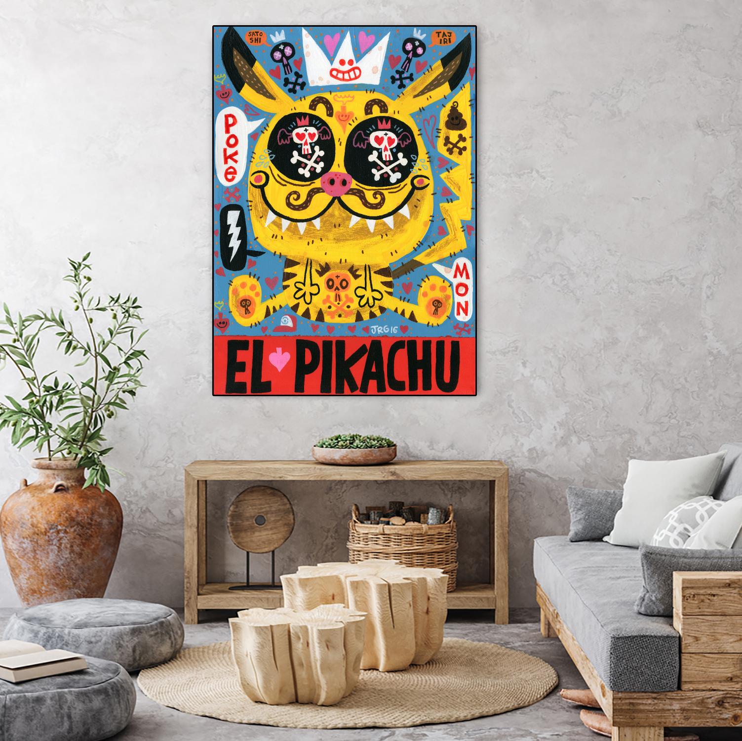 Magic Japanese Cockfighting by Jorge R. Gutierrez on GIANT ART - multicolor ethnic; urban/pop surrealism