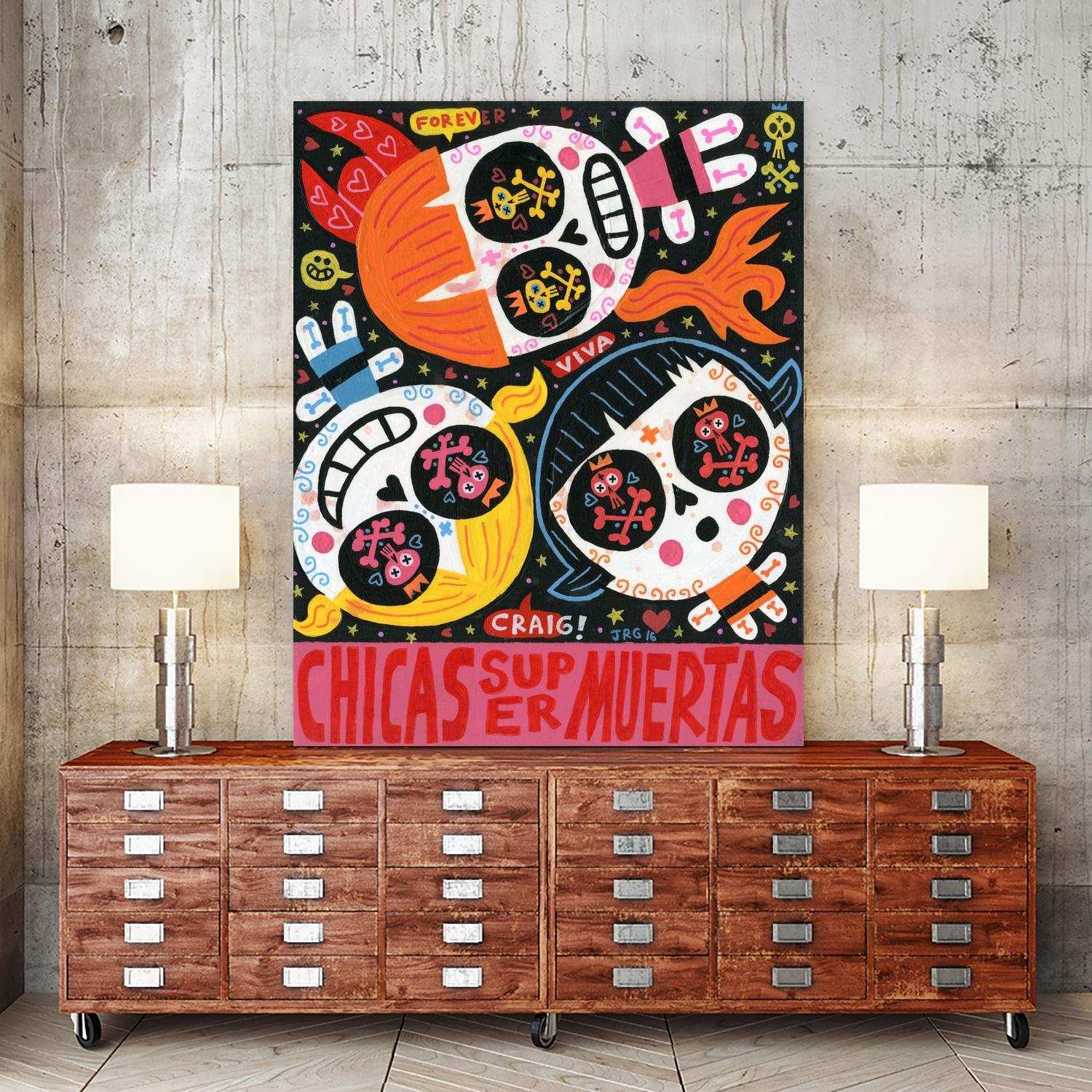 The Holy Trinity by Jorge R. Gutierrez on GIANT ART - multicolor ethnic; urban/pop surrealism