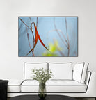 Red and Green by the River by Ulpi Gonzalez on GIANT ART - multicolor photography; floral/still life; landscapes