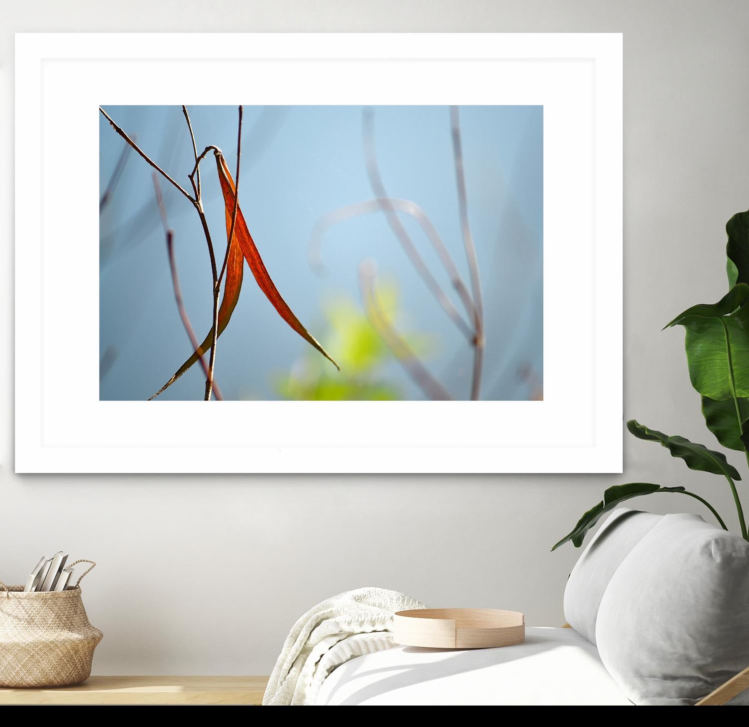 Red and Green by the River by Ulpi Gonzalez on GIANT ART - multicolor photography; floral/still life; landscapes