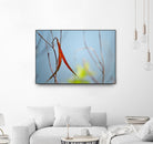 Red and Green by the River by Ulpi Gonzalez on GIANT ART - multicolor photography; floral/still life; landscapes