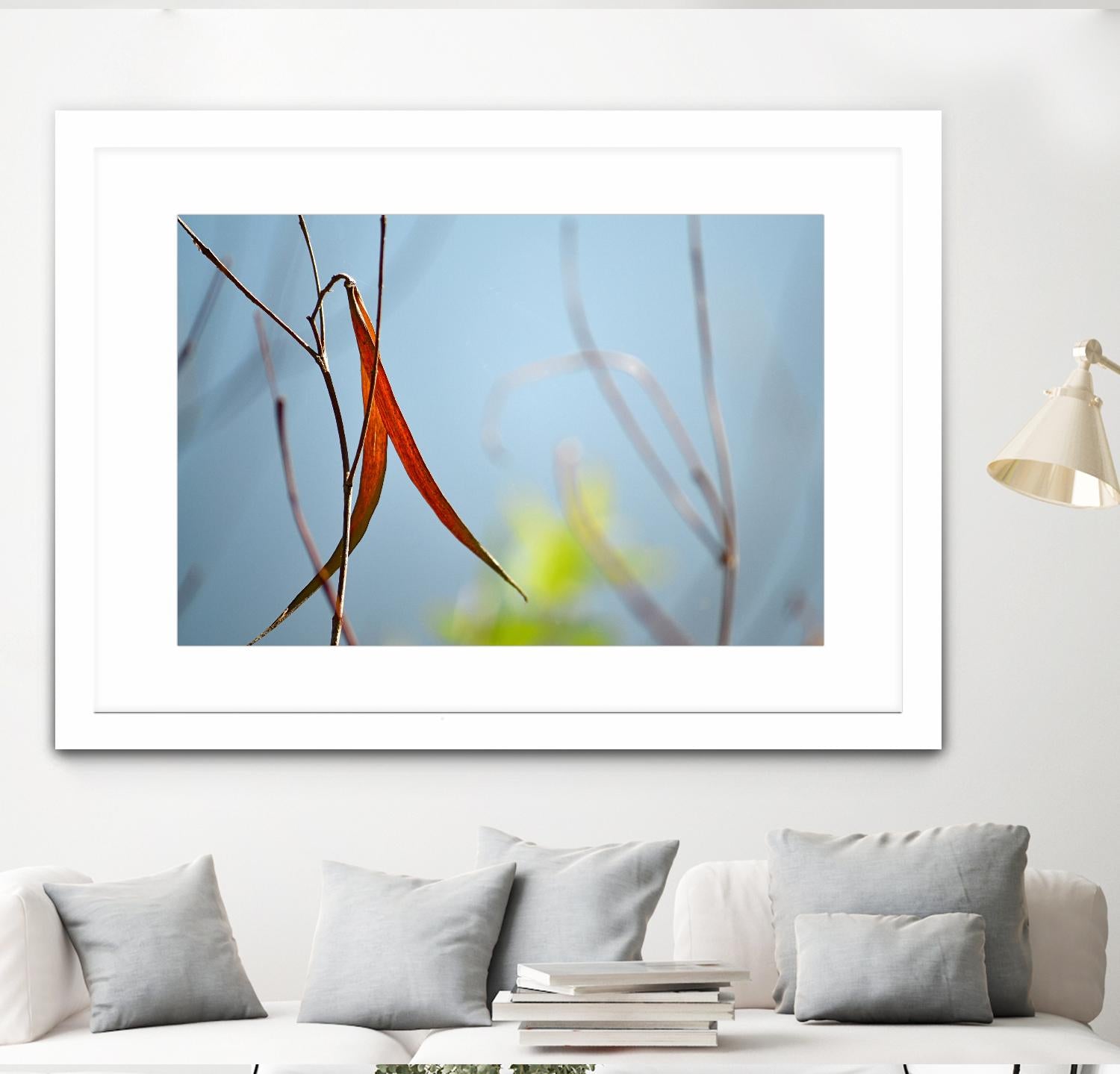 Red and Green by the River by Ulpi Gonzalez on GIANT ART - multicolor photography; floral/still life; landscapes