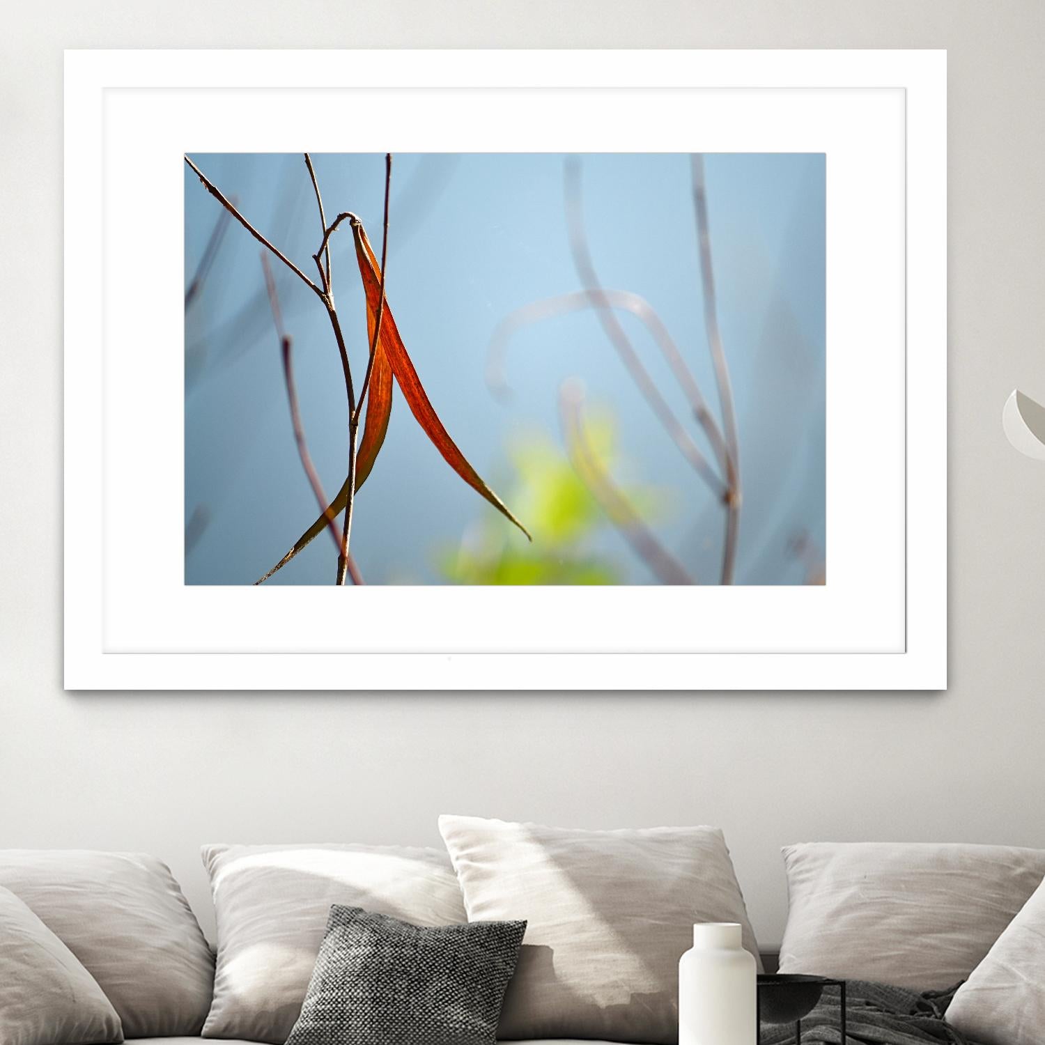 Red and Green by the River by Ulpi Gonzalez on GIANT ART - multicolor photography; floral/still life; landscapes