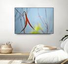 Red and Green by the River by Ulpi Gonzalez on GIANT ART - multicolor photography; floral/still life; landscapes