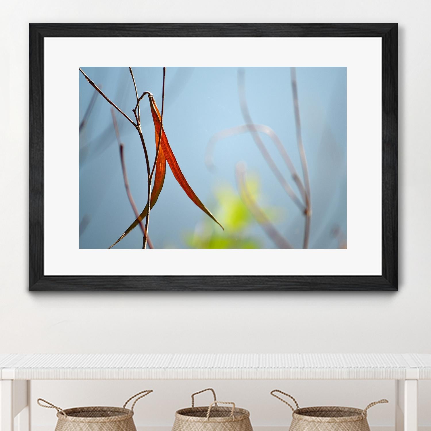 Red and Green by the River by Ulpi Gonzalez on GIANT ART - multicolor photography; floral/still life; landscapes