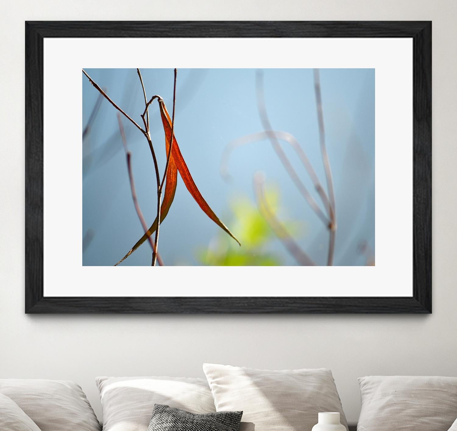 Red and Green by the River by Ulpi Gonzalez on GIANT ART - multicolor photography; floral/still life; landscapes