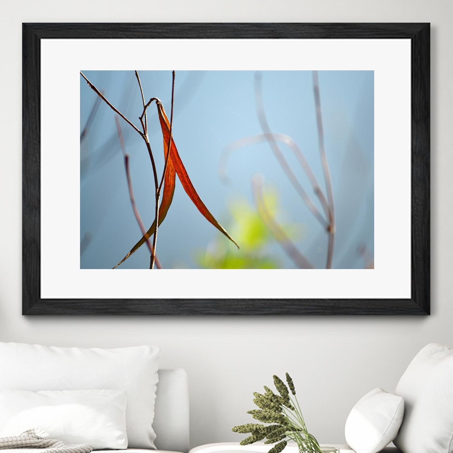 Red and Green by the River by Ulpi Gonzalez on GIANT ART - multicolor photography; floral/still life; landscapes