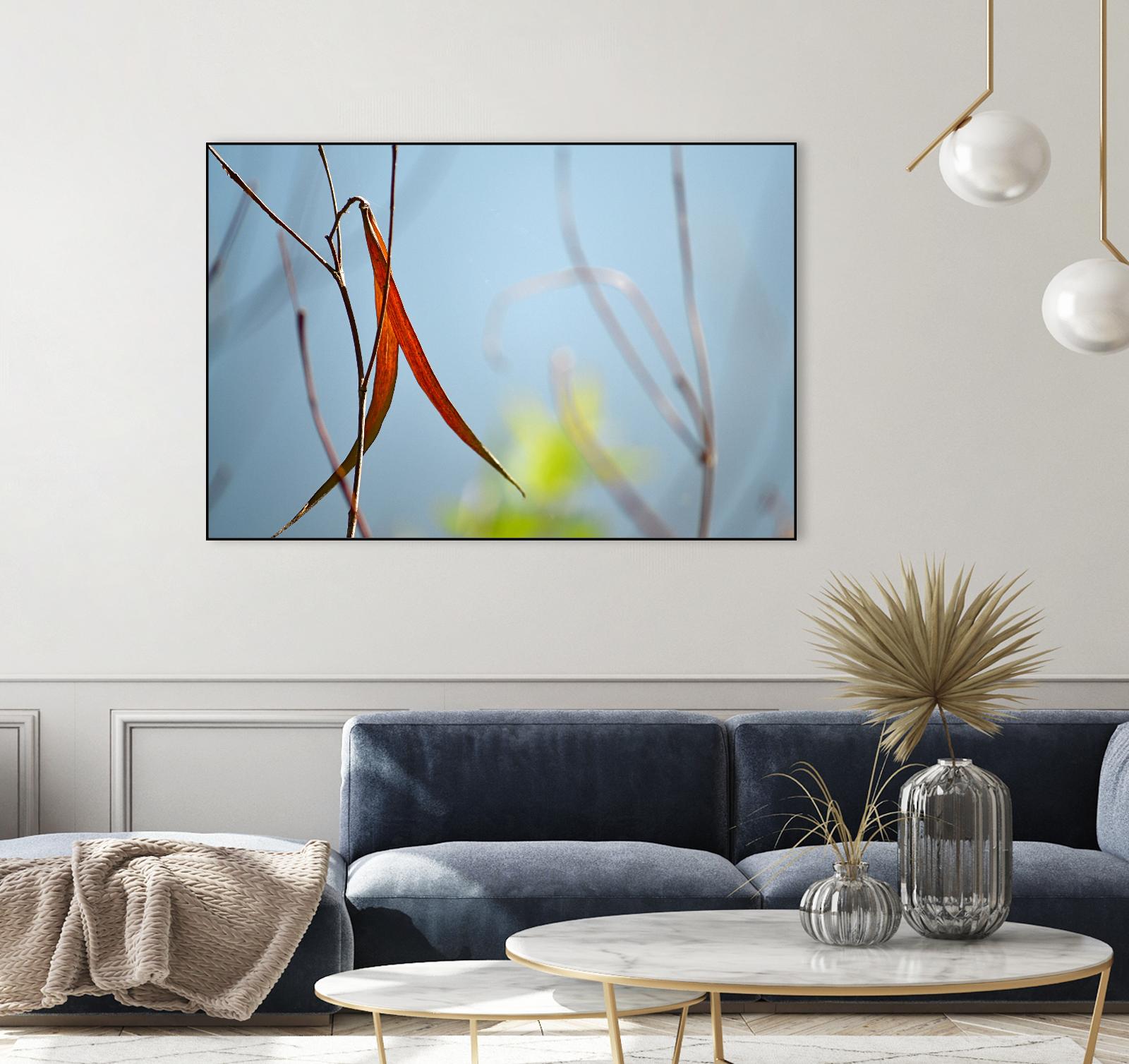 Red and Green by the River by Ulpi Gonzalez on GIANT ART - multicolor photography; floral/still life; landscapes