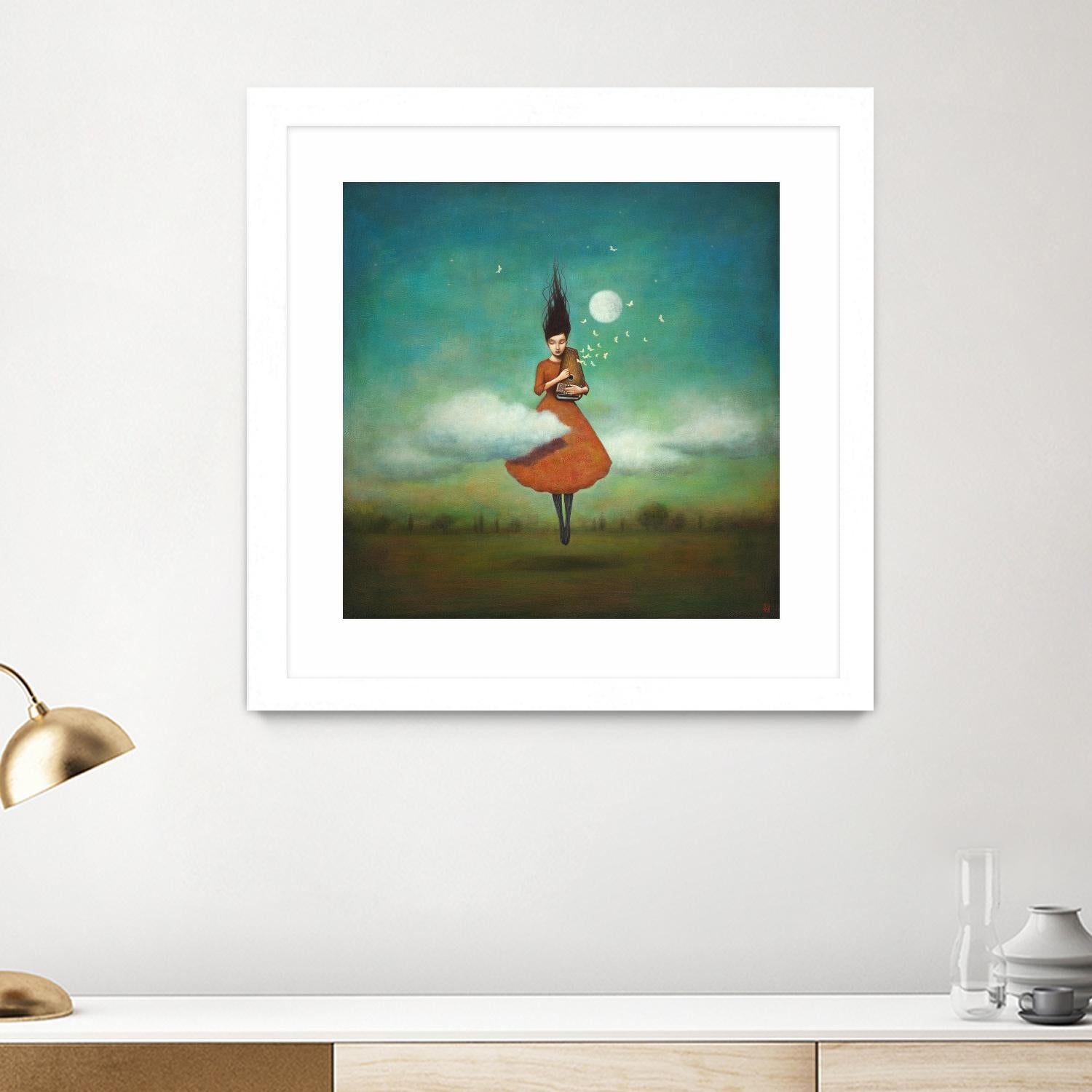 High Notes for Low Cloud by Duy Huynh on GIANT ART - green fantastic