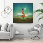 High Notes for Low Cloud by Duy Huynh on GIANT ART - green fantastic