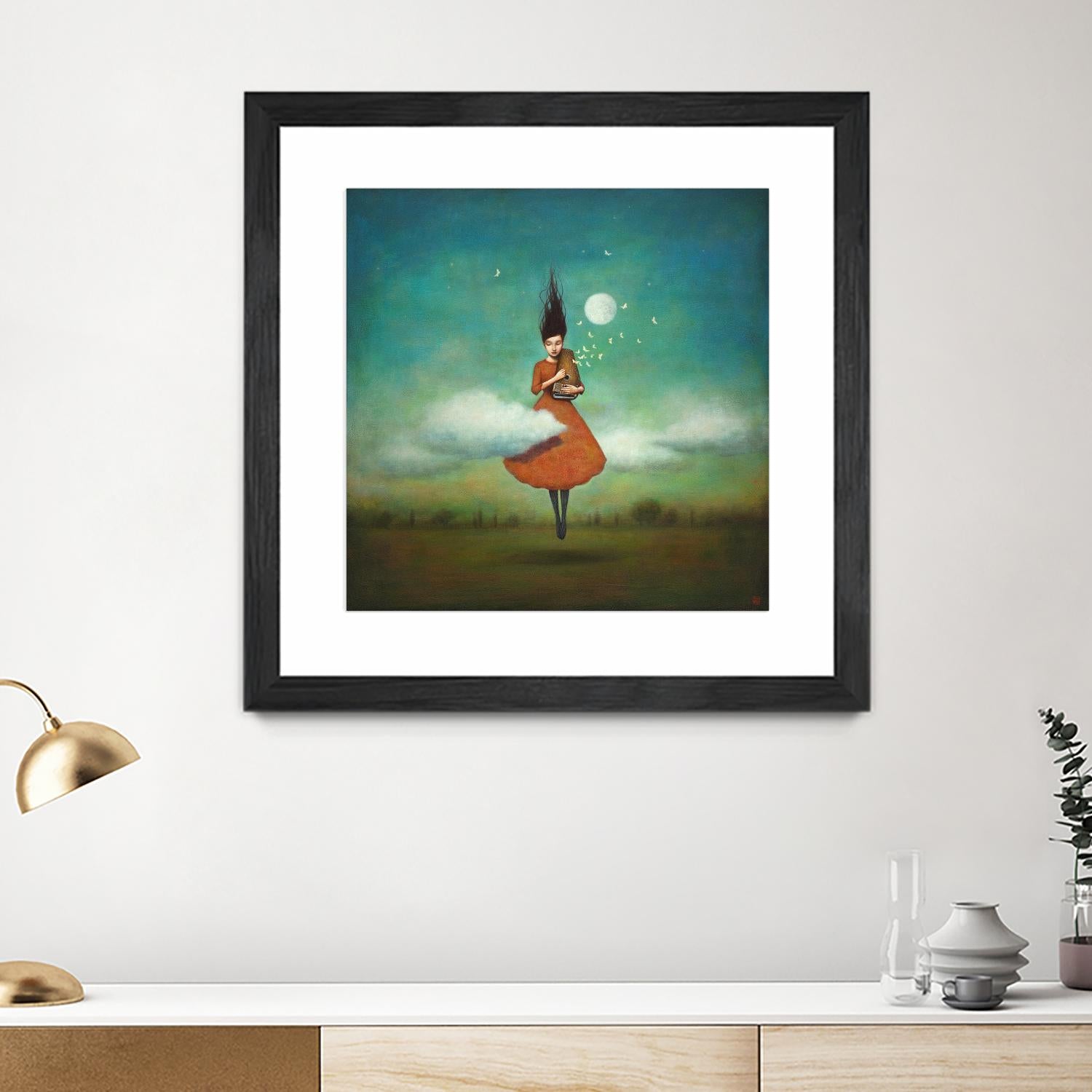 High Notes for Low Cloud by Duy Huynh on GIANT ART - green fantastic