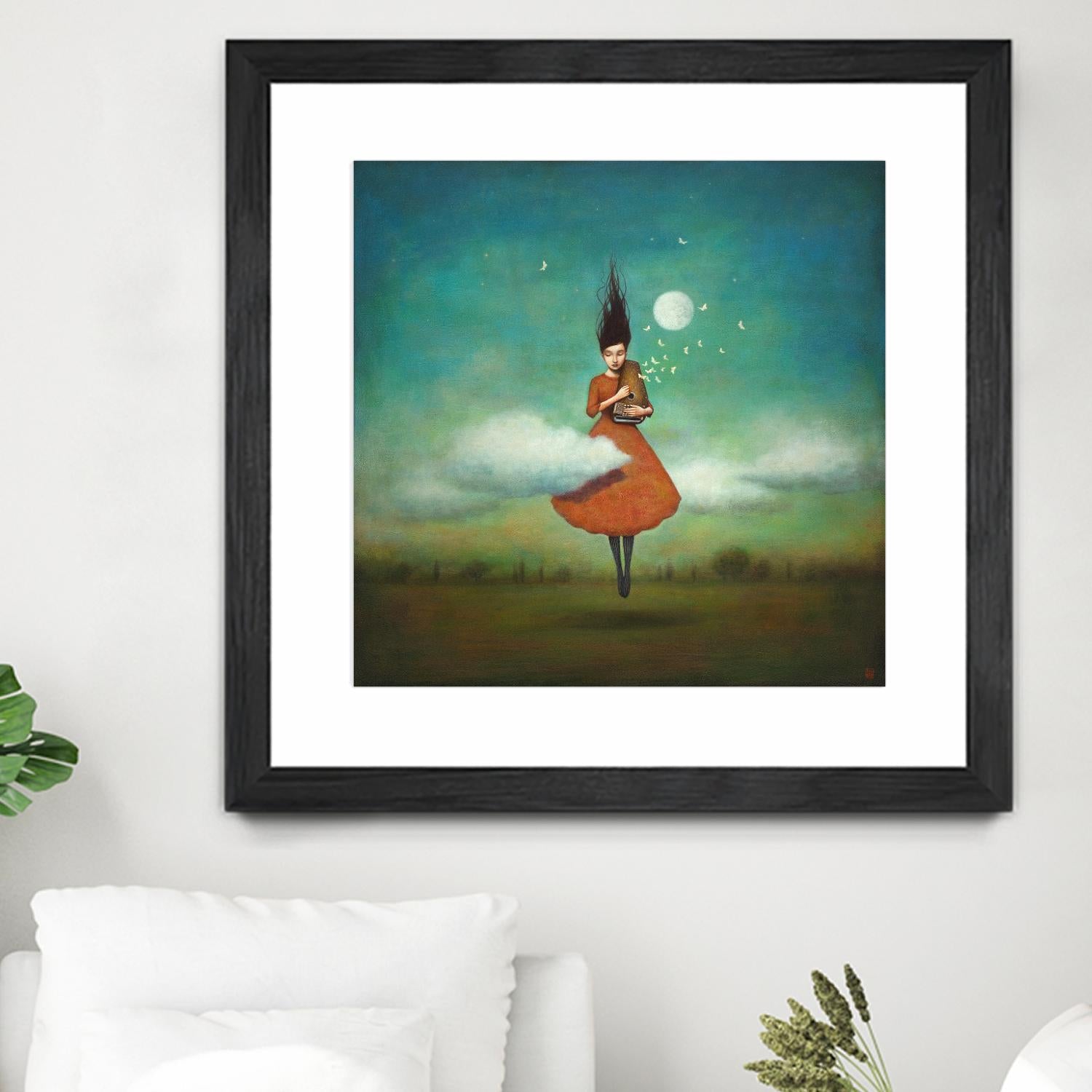 High Notes for Low Cloud by Duy Huynh on GIANT ART - green fantastic