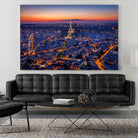 City Lights by H.J. Herrera on GIANT ART - orange city scene