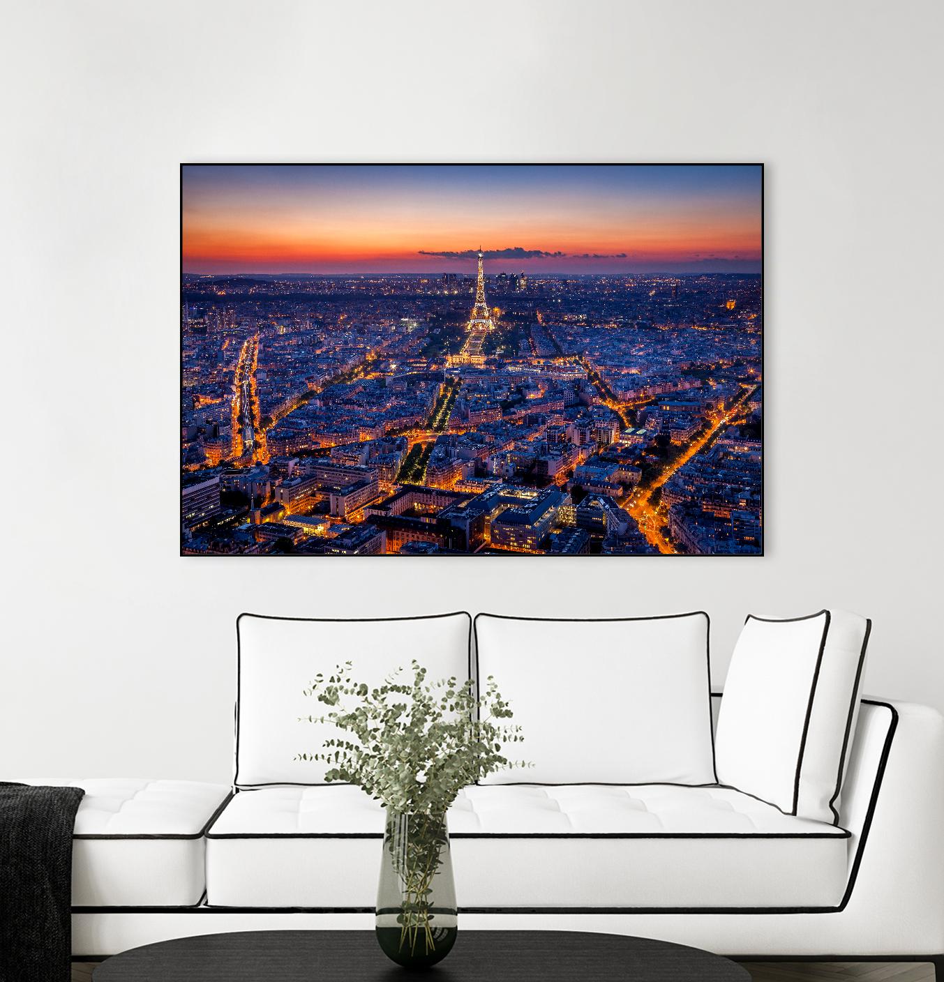 City Lights by H.J. Herrera on GIANT ART - orange city scene