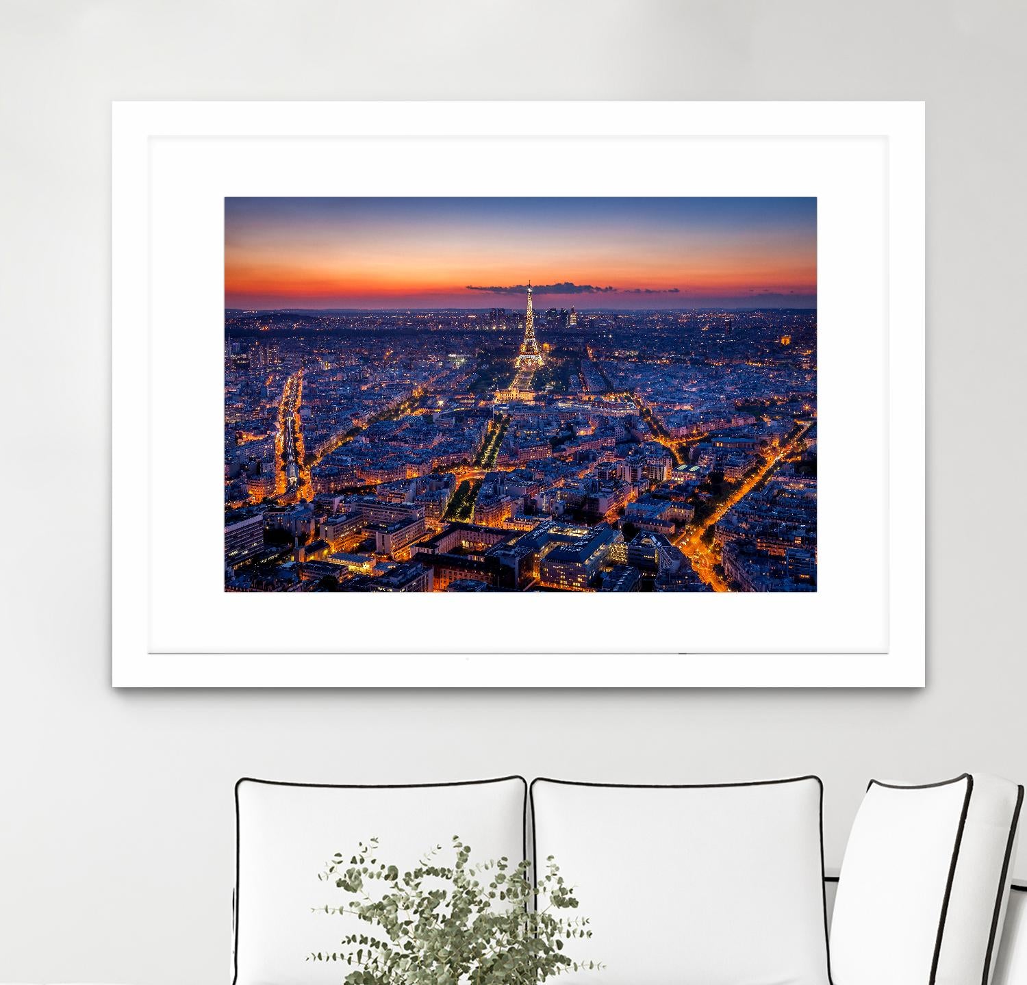 City Lights by H.J. Herrera on GIANT ART - orange city scene