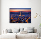 City Lights by H.J. Herrera on GIANT ART - orange city scene