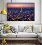 City Lights by H.J. Herrera on GIANT ART - orange city scene