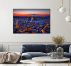 City Lights by H.J. Herrera on GIANT ART - orange city scene