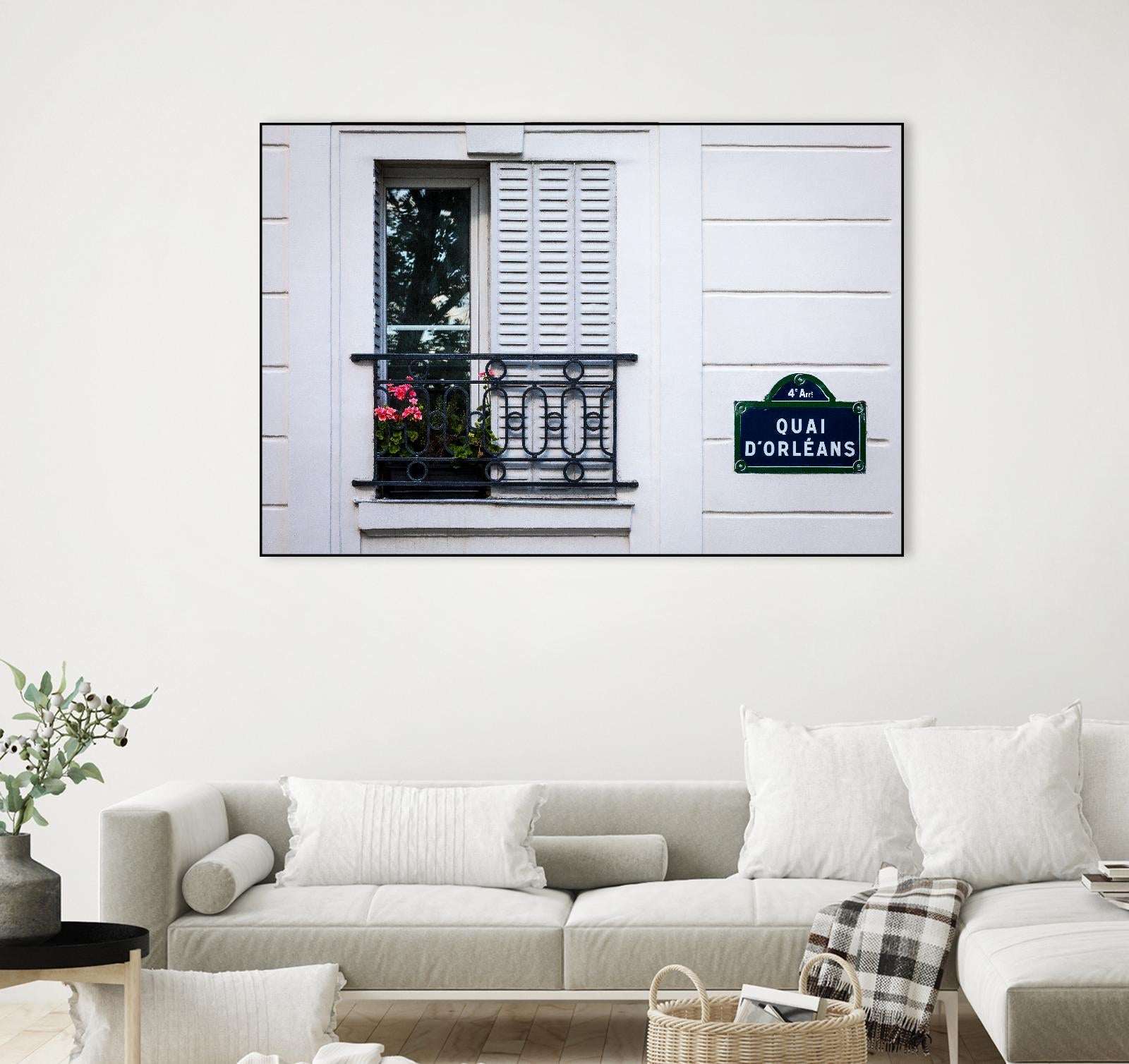 Quai d'Orléans by H.J. Herrera on GIANT ART - black architectural