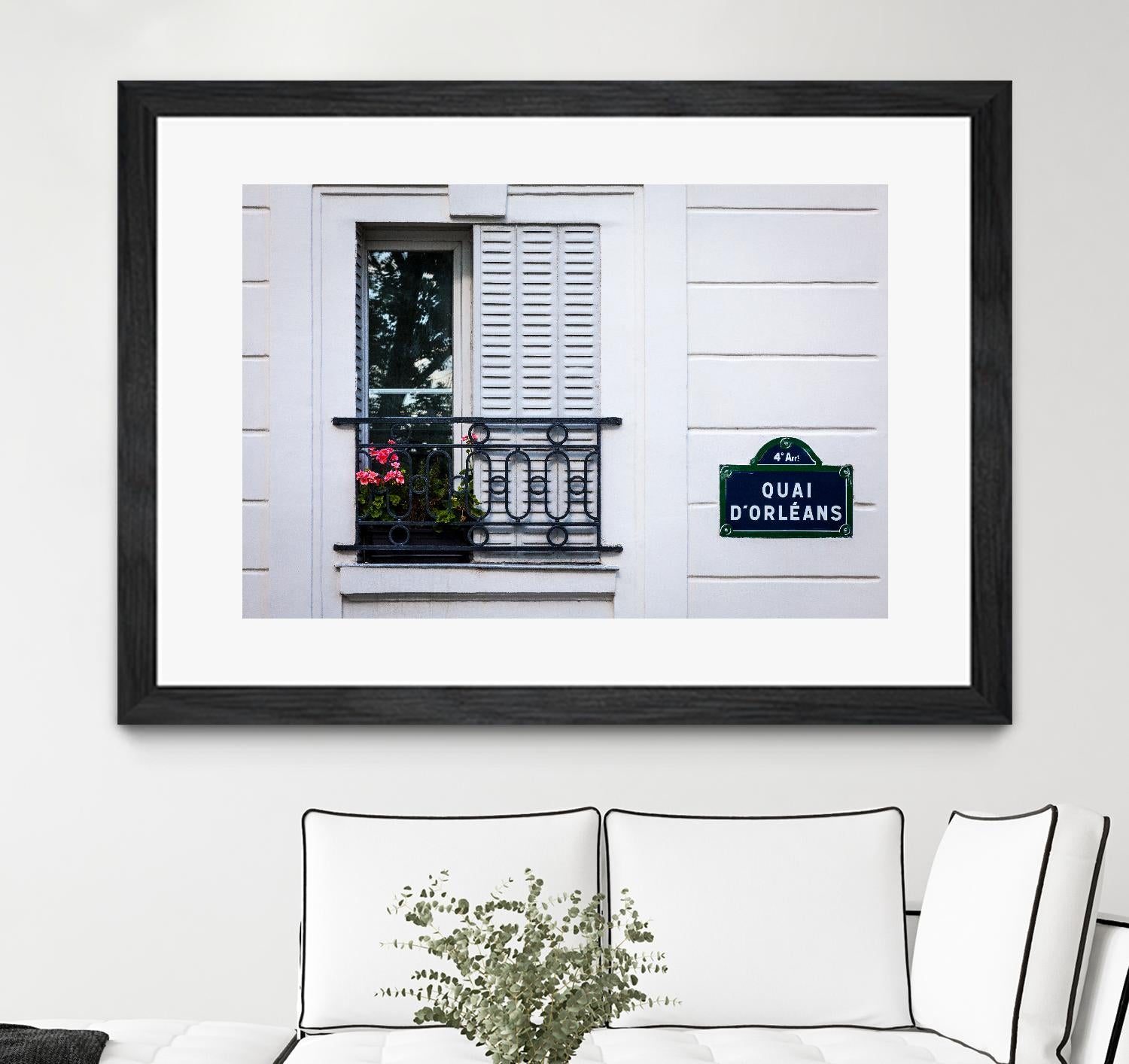 Quai d'Orléans by H.J. Herrera on GIANT ART - black architectural