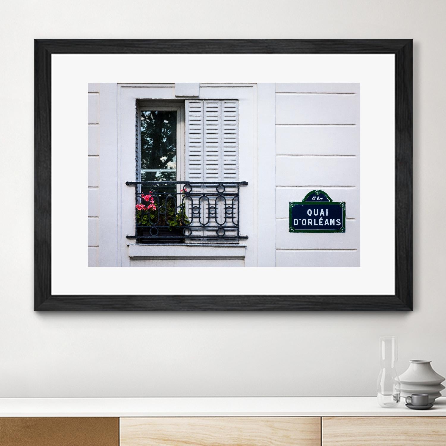 Quai d'Orléans by H.J. Herrera on GIANT ART - black architectural