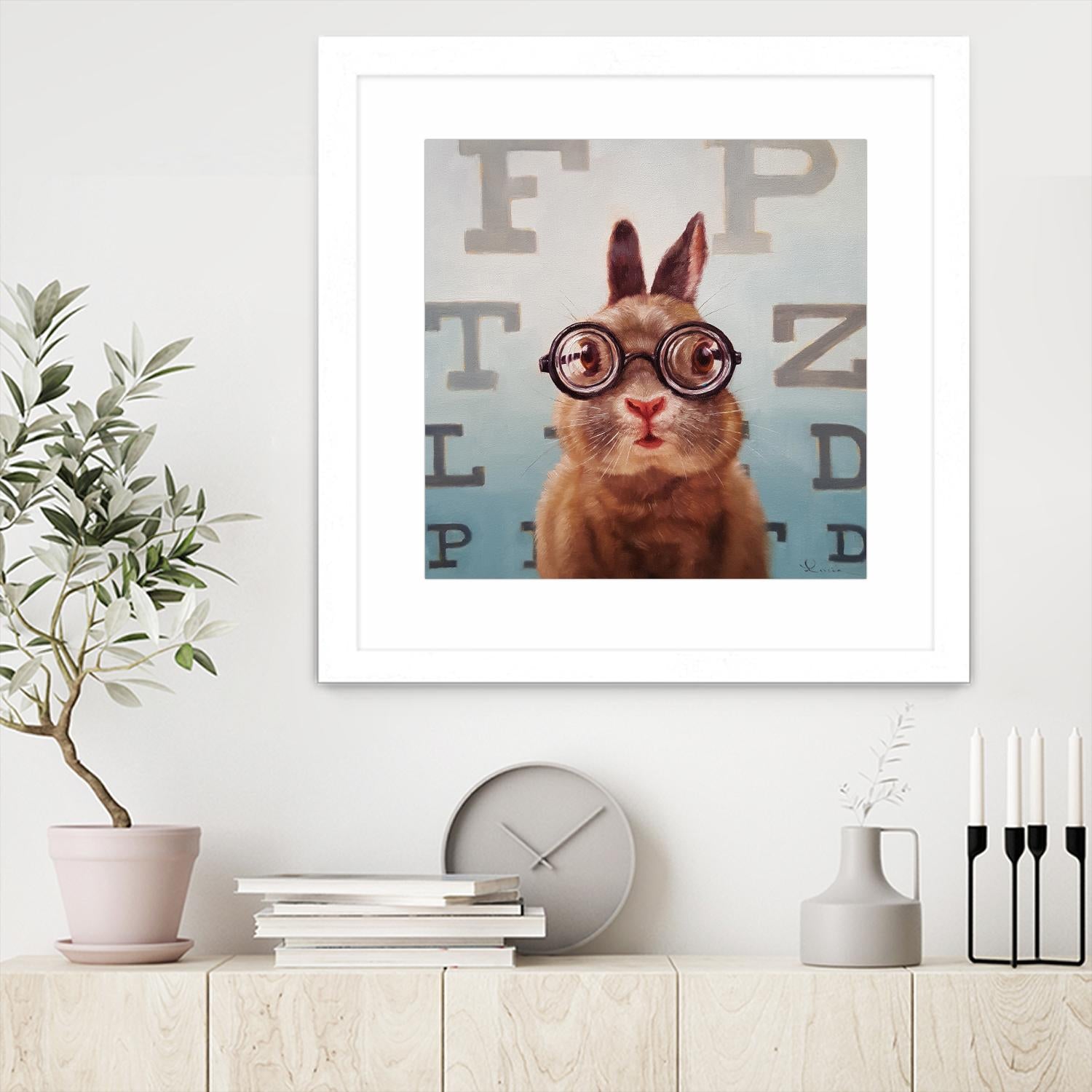 Four Eyes by Lucia Heffernan on GIANT ART - multicolor urban/pop surrealism; animals