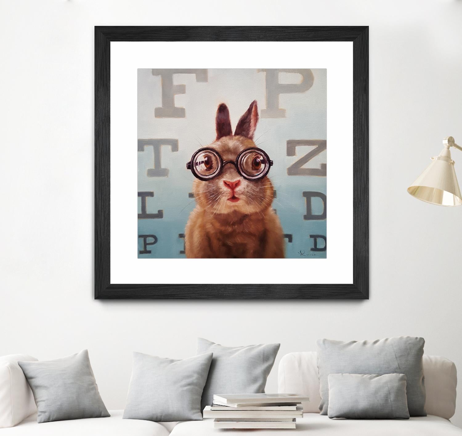 Four Eyes by Lucia Heffernan on GIANT ART - multicolor urban/pop surrealism; animals