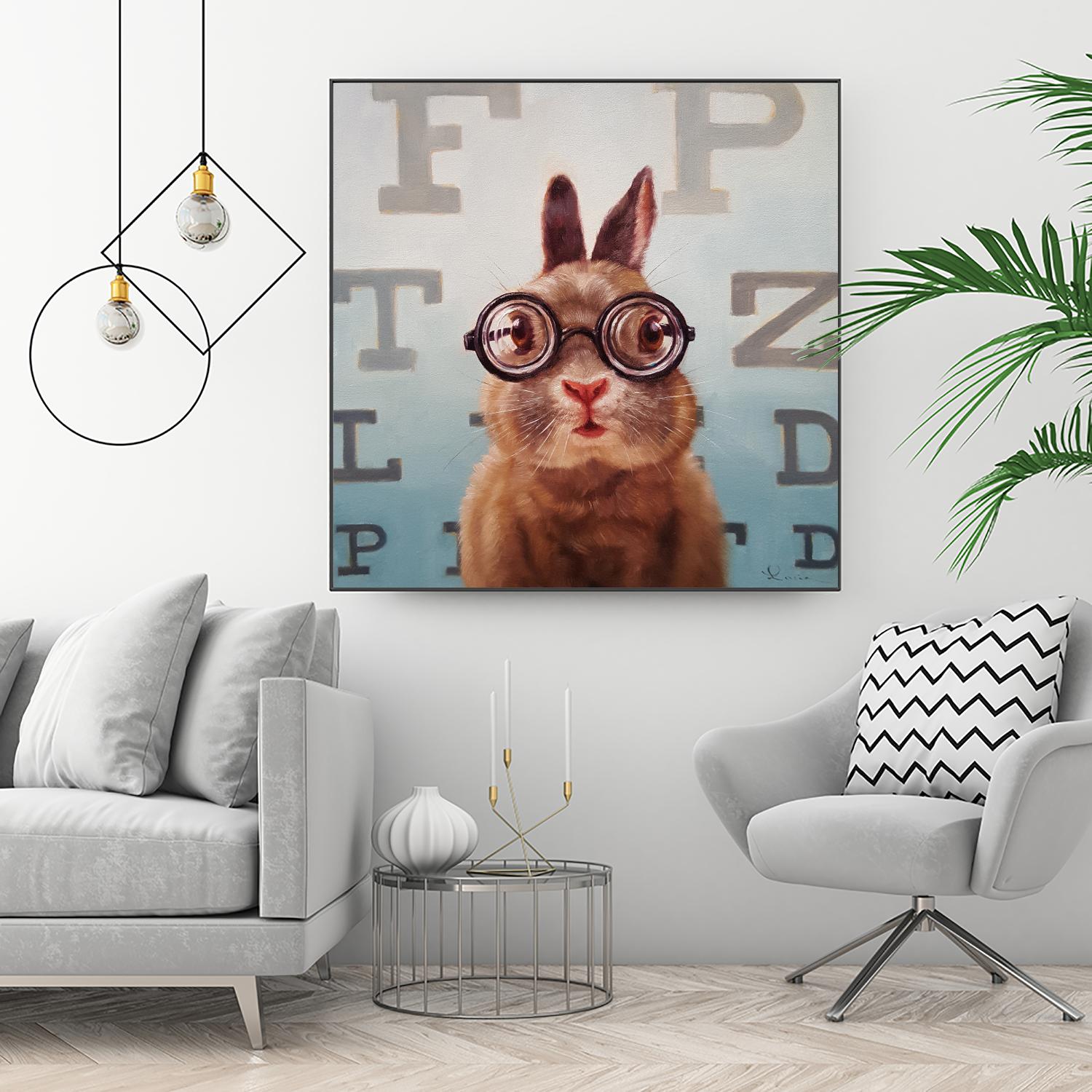 Four Eyes by Lucia Heffernan on GIANT ART - multicolor urban/pop surrealism; animals