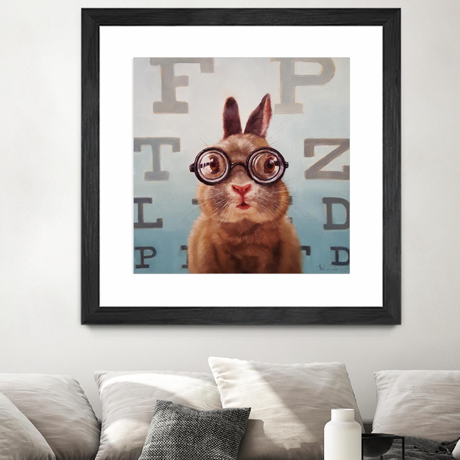 Four Eyes by Lucia Heffernan on GIANT ART - multicolor urban/pop surrealism; animals