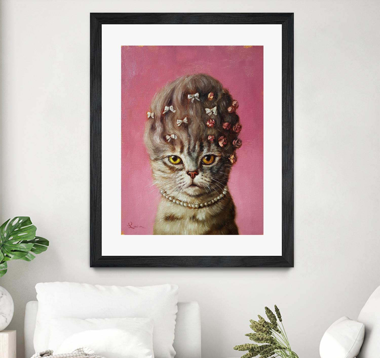 Marie Catoinette by Lucia Heffernan on GIANT ART - multicolor urban/pop surrealism; animals