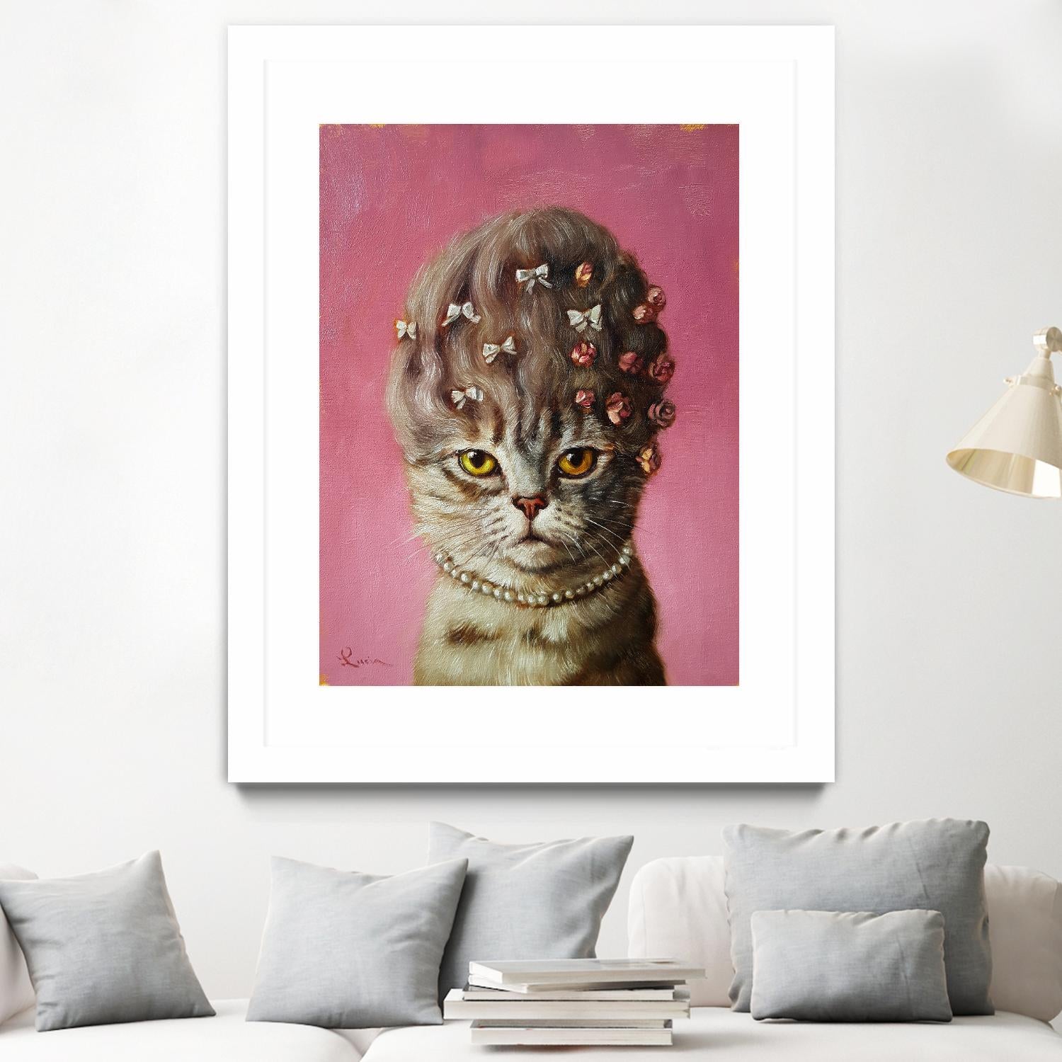 Marie Catoinette by Lucia Heffernan on GIANT ART - multicolor urban/pop surrealism; animals