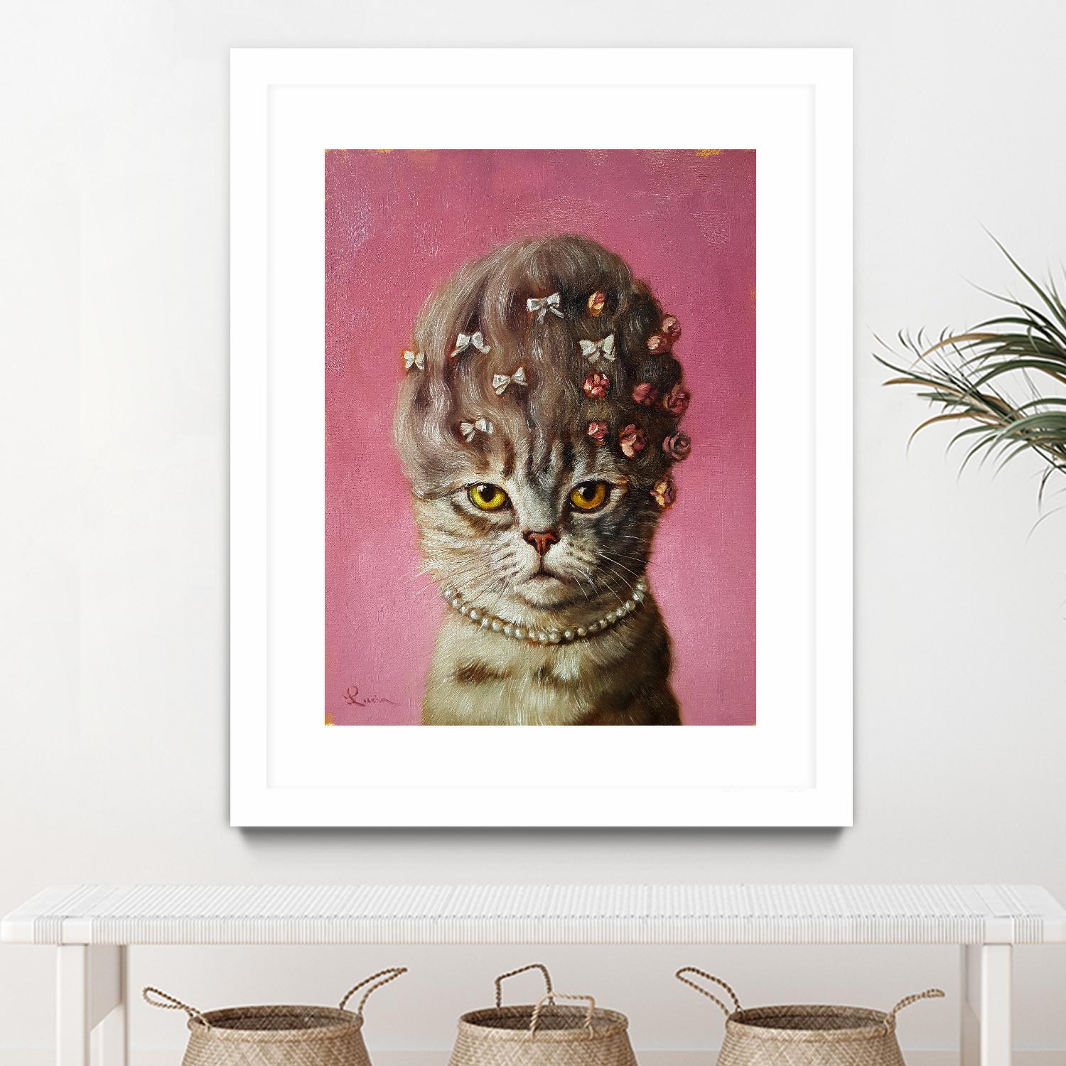 Marie Catoinette by Lucia Heffernan on GIANT ART - multicolor urban/pop surrealism; animals