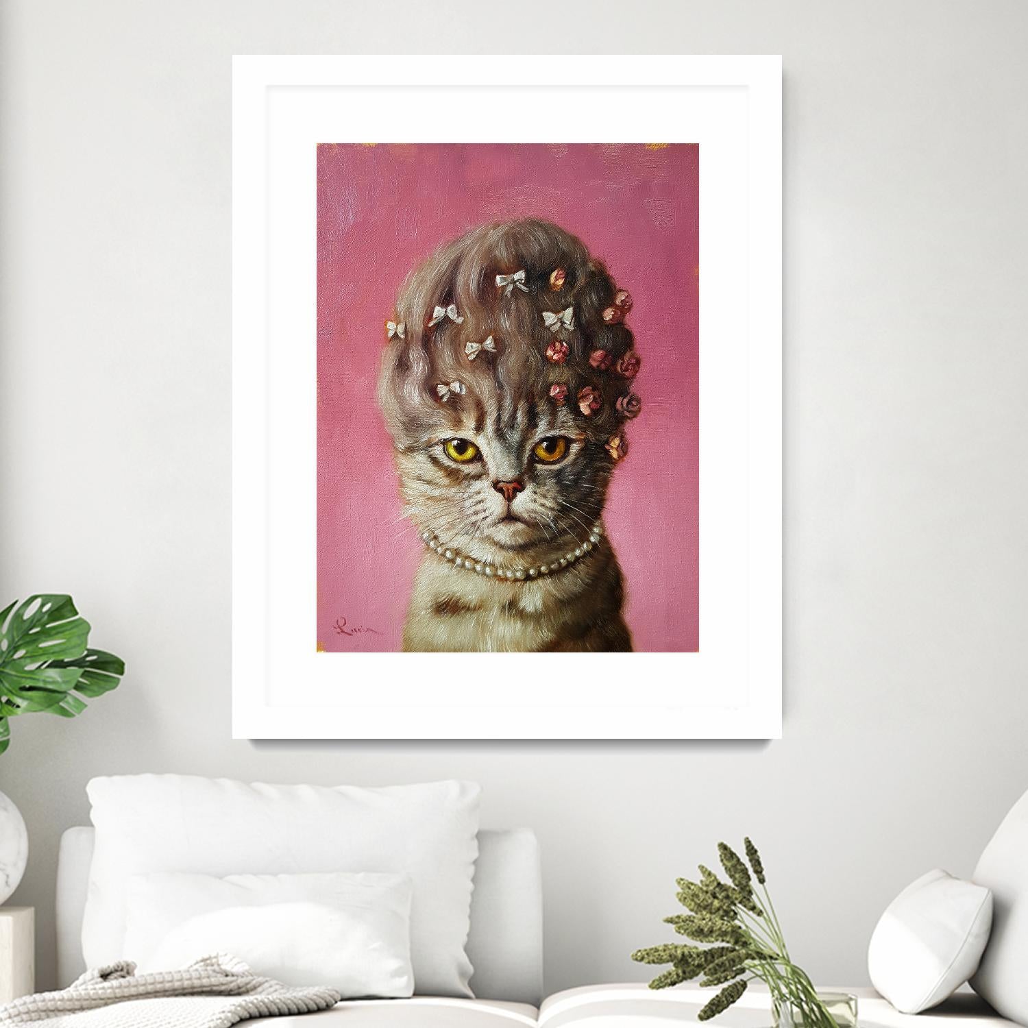 Marie Catoinette by Lucia Heffernan on GIANT ART - multicolor urban/pop surrealism; animals