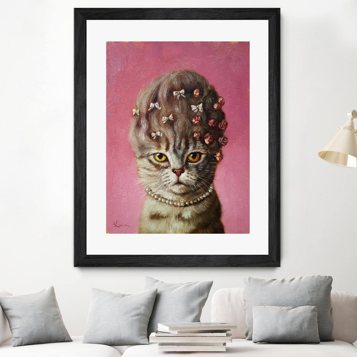 Marie Catoinette by Lucia Heffernan on GIANT ART - multicolor urban/pop surrealism; animals