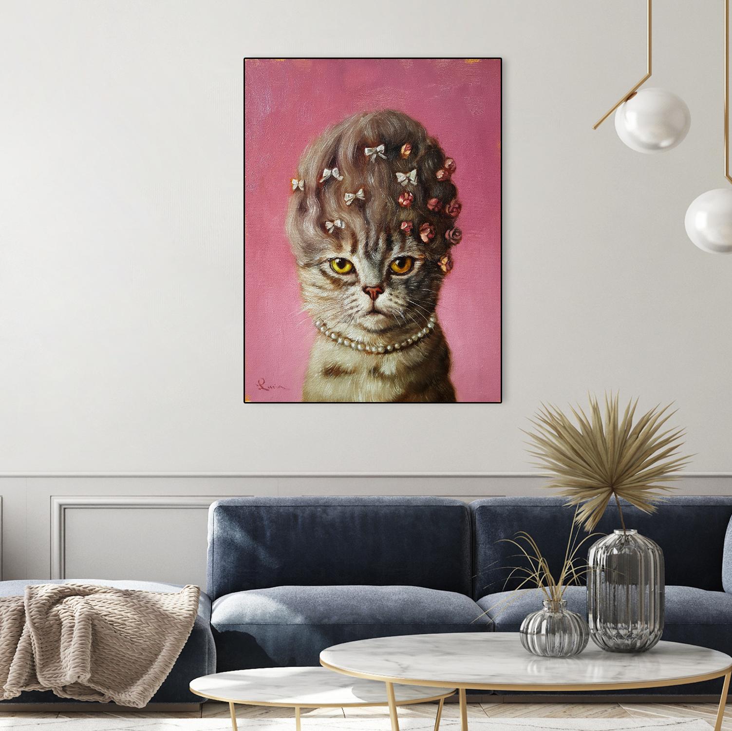 Marie Catoinette by Lucia Heffernan on GIANT ART - multicolor urban/pop surrealism; animals