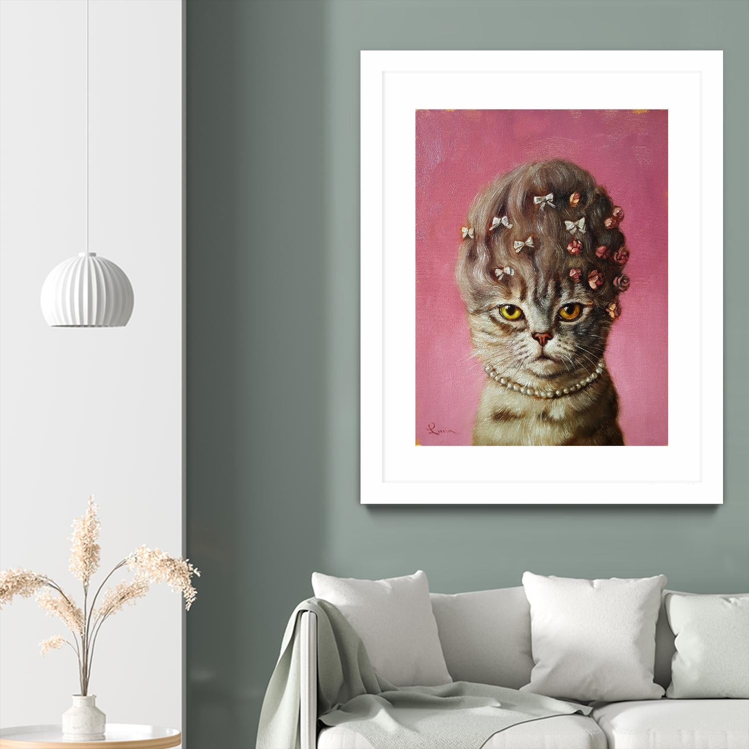 Marie Catoinette by Lucia Heffernan on GIANT ART - multicolor urban/pop surrealism; animals