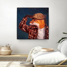 Fox Hunt by Lucia Heffernan on GIANT ART - multicolor urban/pop surrealism; animals