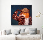 Fox Hunt by Lucia Heffernan on GIANT ART - multicolor urban/pop surrealism; animals