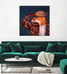 Fox Hunt by Lucia Heffernan on GIANT ART - multicolor urban/pop surrealism; animals